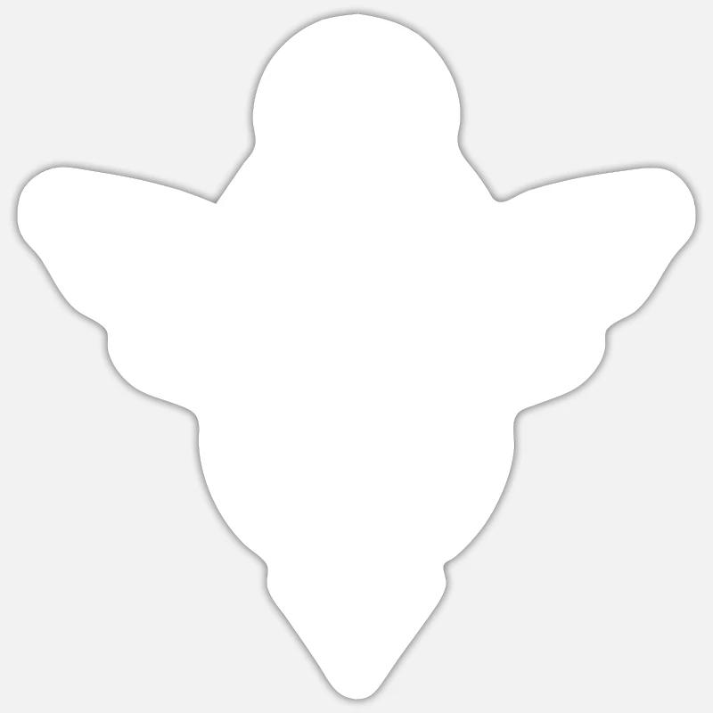 Gothic Butterfly Celts Occult Satan Gift - Sticker size S (10 x 10 cm) - white matte