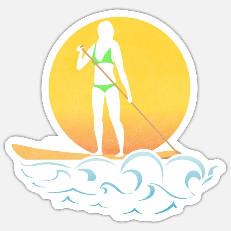 fille sup - Sticker taille S (10 x 10 cm) - blanc mat