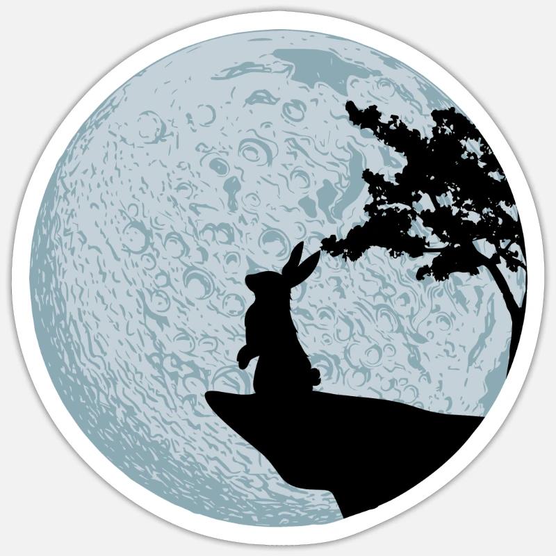 Rabbit - Sticker size S (10 x 10 cm) - white matte