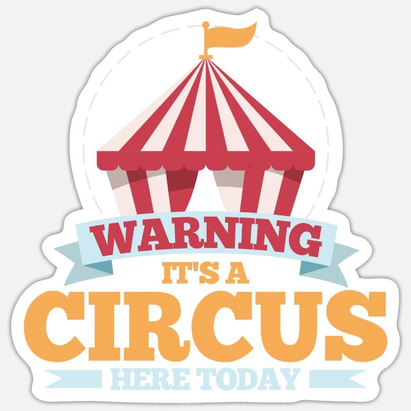 circus Sticker size S (10 x 10 cm)