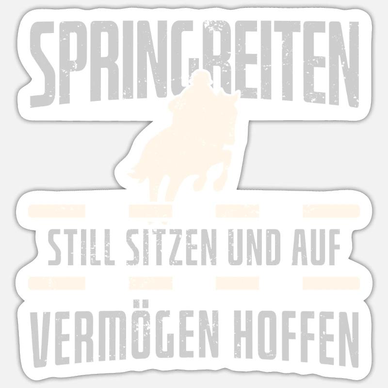 Springreiter Sticker Größe S (10 x 10 cm)