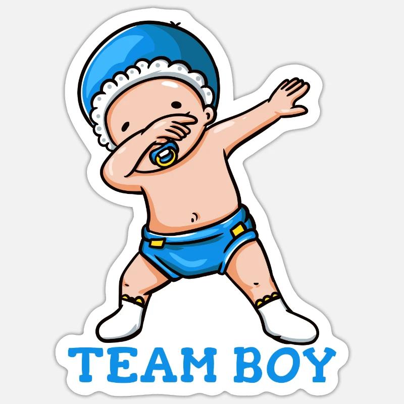 Shower de bébé - Sticker taille S (10 x 10 cm) - blanc mat