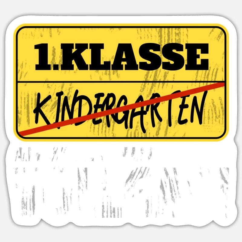 Schulkind 2020 Einschulung Geschenk - Sticker Größe S (10 x 10 cm) - Mattweiß