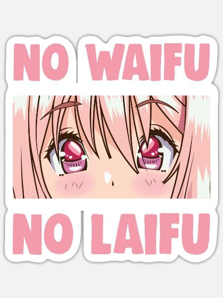 Lustige Otaku Anime Manga Gag - Sticker Größe S (10 x 10 cm) - Mattweiß