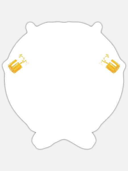 Satan - Sticker Größe S (10 x 10 cm) - Mattweiß
