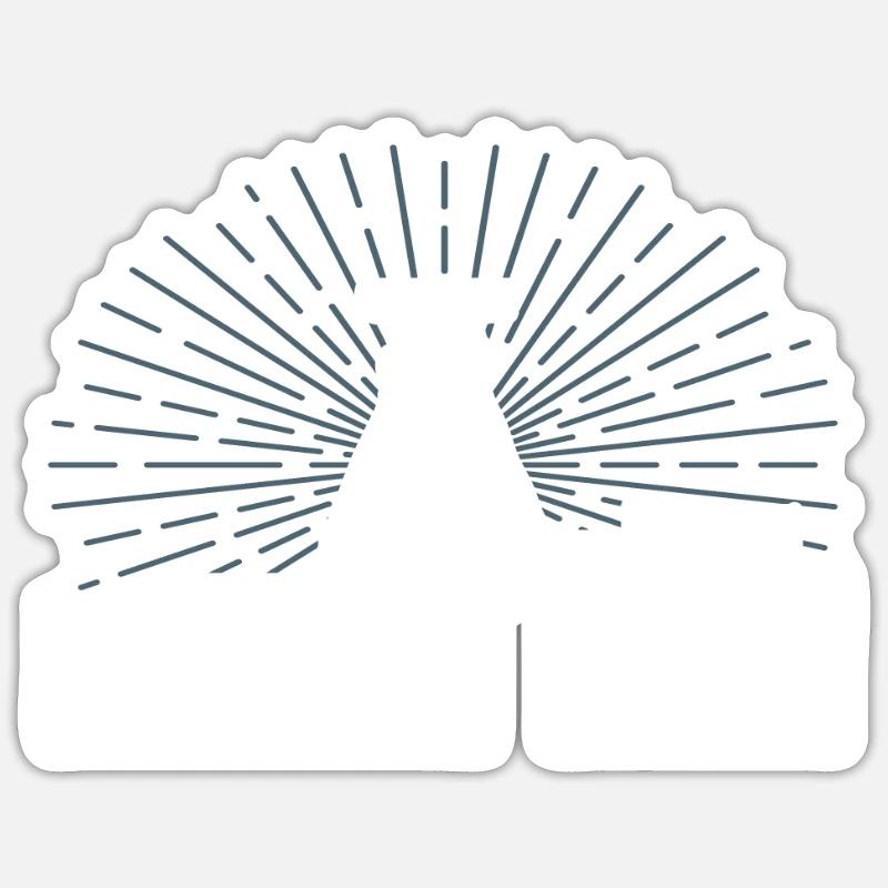 Exploitation minière - Sticker taille S (10 x 10 cm) - blanc mat