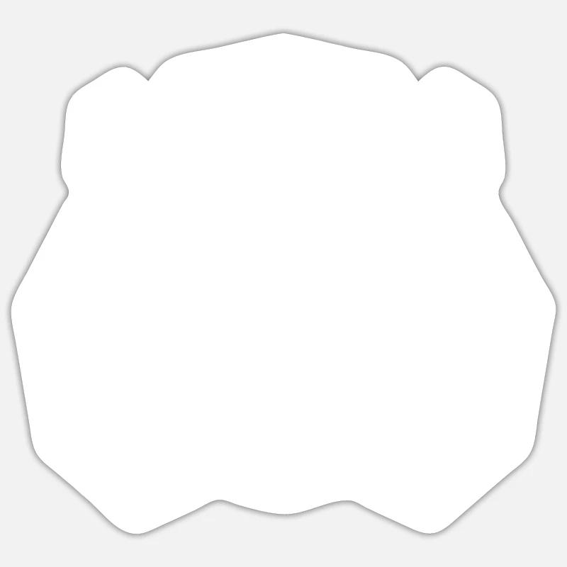 Beaver polygon - Sticker size S (10 x 10 cm) - white matte