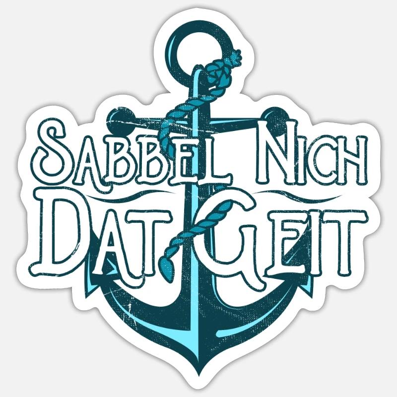 Sabbel Nich Dat Geit Sticker Größe S (10 x 10 cm)