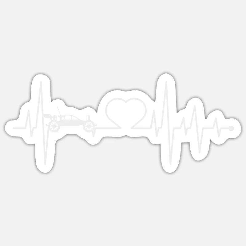 Voitures radiocommandées de construction de modèles réduits de voitures RC - Sticker taille S (10 x 10 cm) - blanc mat