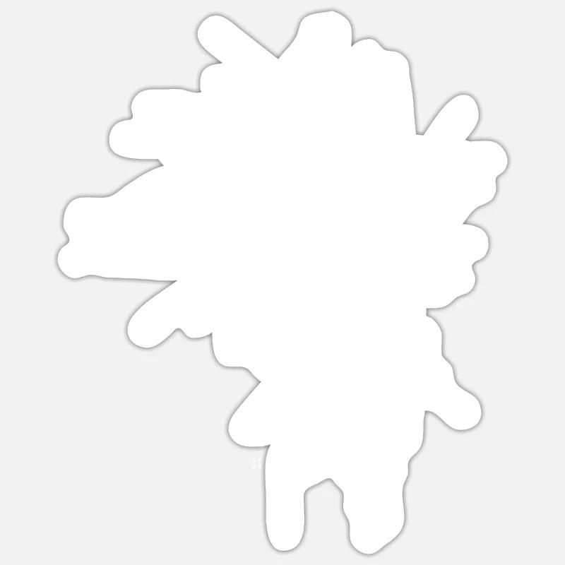 Das Herz eines Tech Nerds Prozessor Computer Kern - Sticker Größe S (10 x 10 cm) - Mattweiß