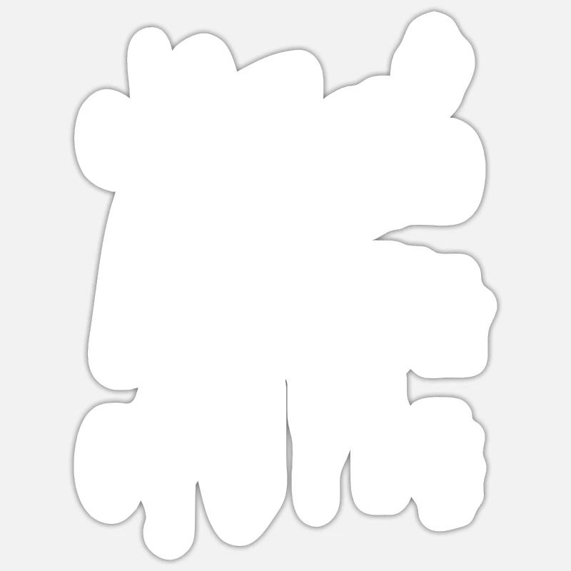 Schulbeginn Geschenk - Sticker Größe S (10 x 10 cm) - Mattweiß