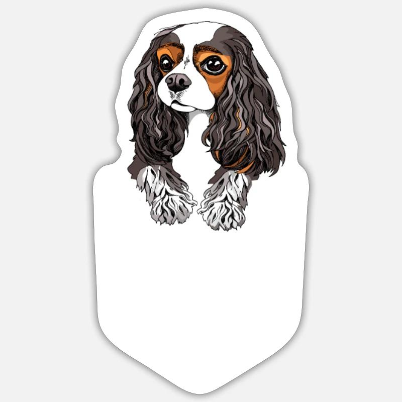 Cavalier King Charles Spaniel - Sticker size S (10 x 10 cm) - white matte
