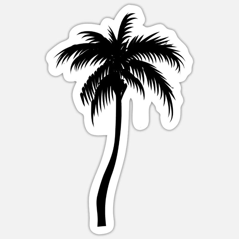 Palm tree palm Sticker size S (10 x 10 cm)
