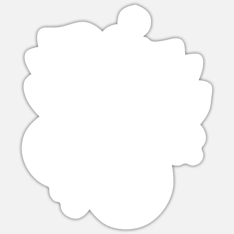 Seepferdchen - Sticker Größe S (10 x 10 cm) - Mattweiß