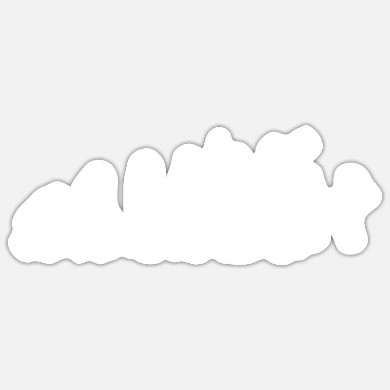 chèvre - Sticker taille S (10 x 10 cm) - blanc mat
