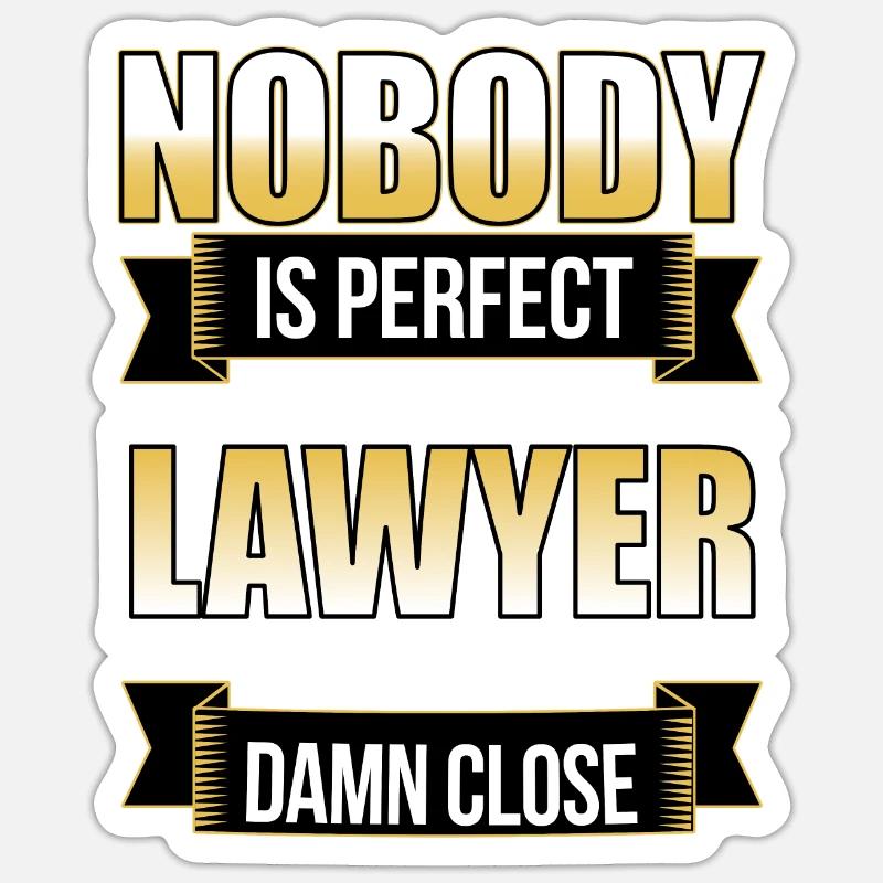Avocat - Sticker taille S (10 x 10 cm) - blanc mat