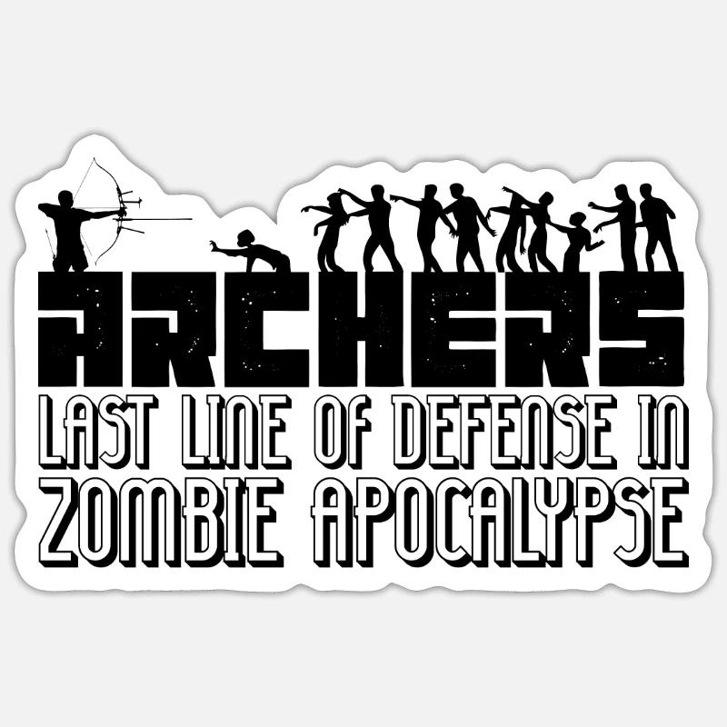 Bogen schießen Pfeil Bogen Sticker Größe S (10 x 10 cm)