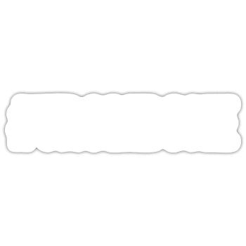 trombone - Sticker size S (10 x 10 cm) - white matte - Front