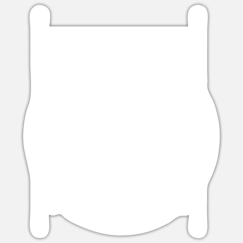 Gerüstbauer - Sticker Größe S (10 x 10 cm) - Mattweiß