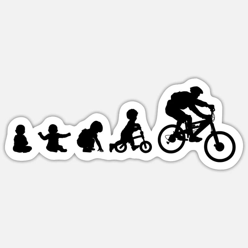 Idée cadeau Baby Downhill Evolution I Freeride Sticker taille S (10 x 10 cm)