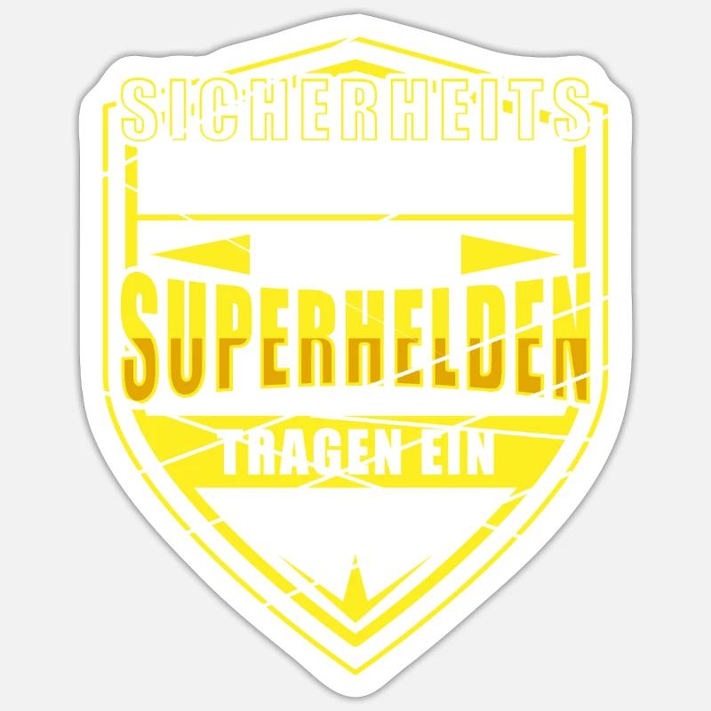 Security Sicherheitsmitarbeiter Arbeit Geschenk - Sticker Größe S (10 x 10 cm) - Mattweiß