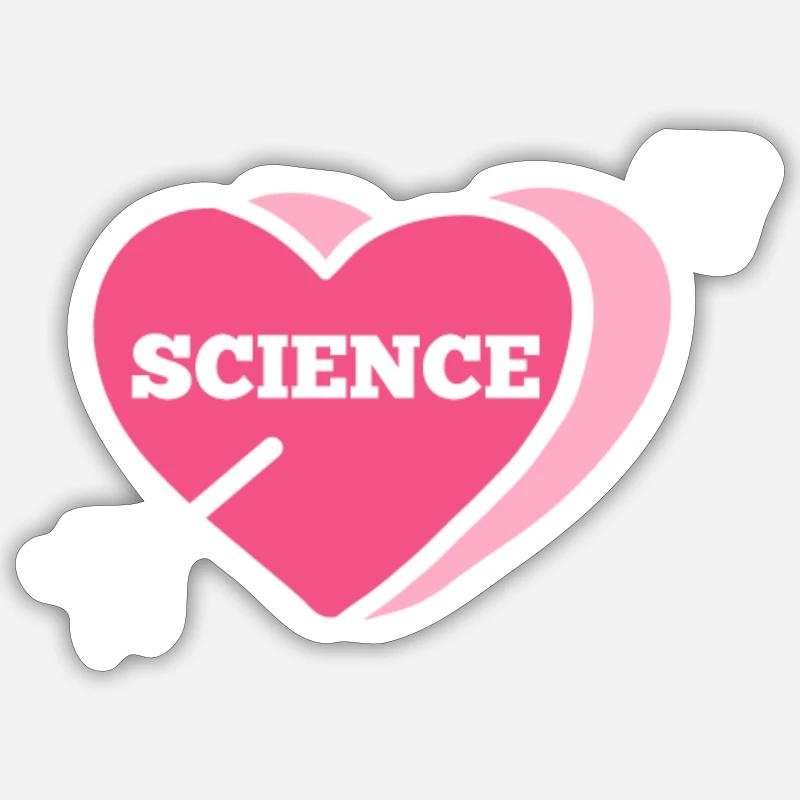 Science - Sticker Größe S (10 x 10 cm) - Mattweiß