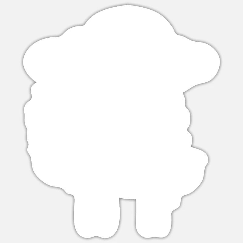 Linux server mostly - Sticker size S (10 x 10 cm) - white matte