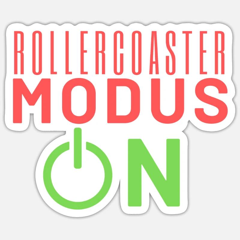 Parc d'attractions Roller Coaster Fun Fair 10 Sticker taille S (10 x 10 cm)