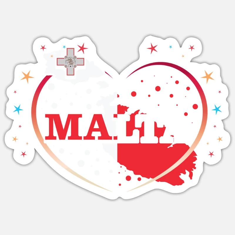 Malte Sticker taille S (10 x 10 cm)