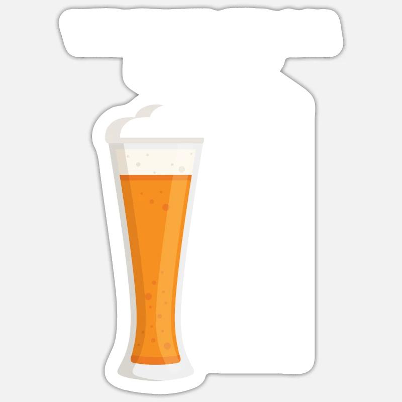 Wechselstrom erklärt Bier Elektriker Technik Sticker Größe S (10 x 10 cm)