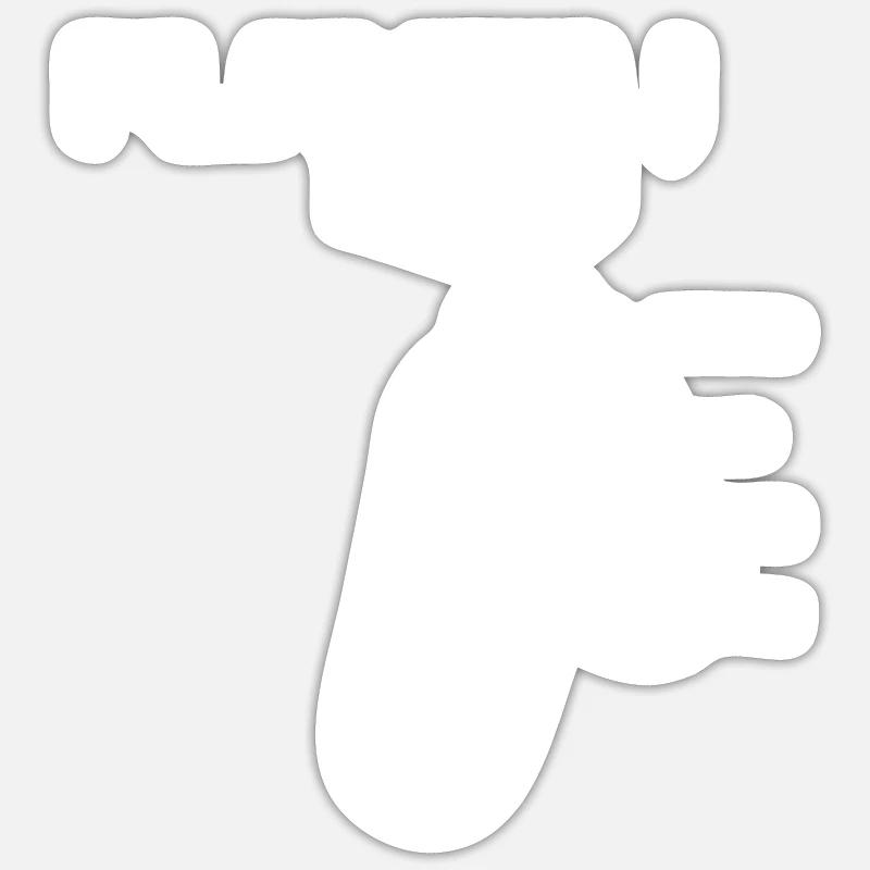 Player 1 - Sticker size S (10 x 10 cm) - white matte