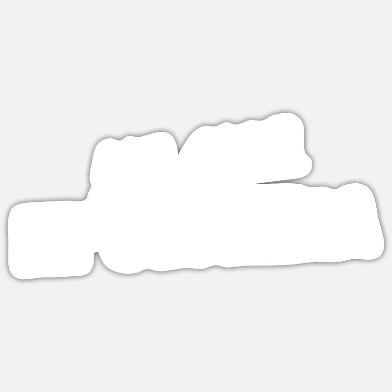 kyrillisch не моя проблема nicht mein Problem - Sticker Größe S (10 x 10 cm) - Mattweiß