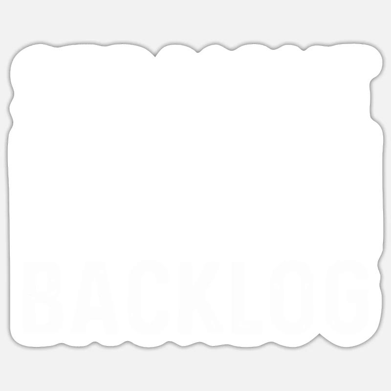 Programmierer Scrum Master Scrum Backlog - Sticker Größe S (10 x 10 cm) - Mattweiß
