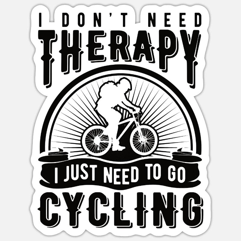 bicycle - Sticker size S (10 x 10 cm) - white matte
