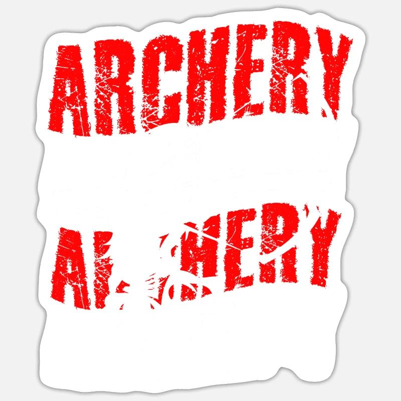 Archery archery for archery Sticker size S (10 x 10 cm)