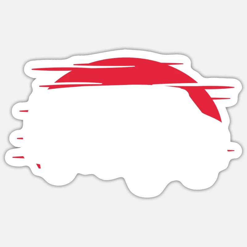 Van - Sticker taille S (10 x 10 cm) - blanc mat
