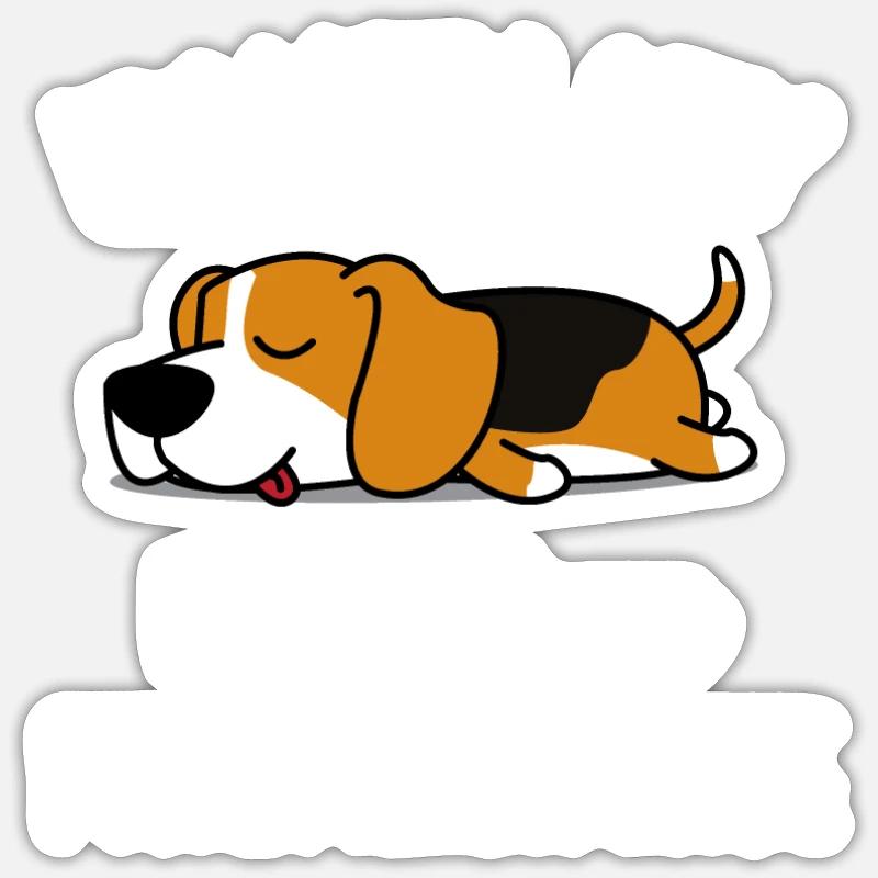 Beagle Sticker taille S (10 x 10 cm)