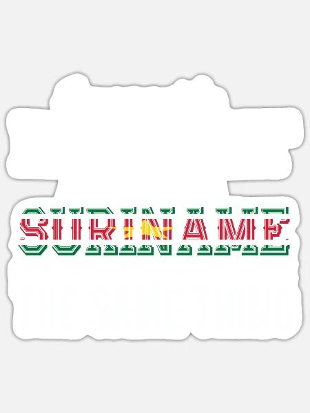 Ich bin fast perfekt, ich bin aus Suriname - Sticker Größe S (10 x 10 cm) - Mattweiß
