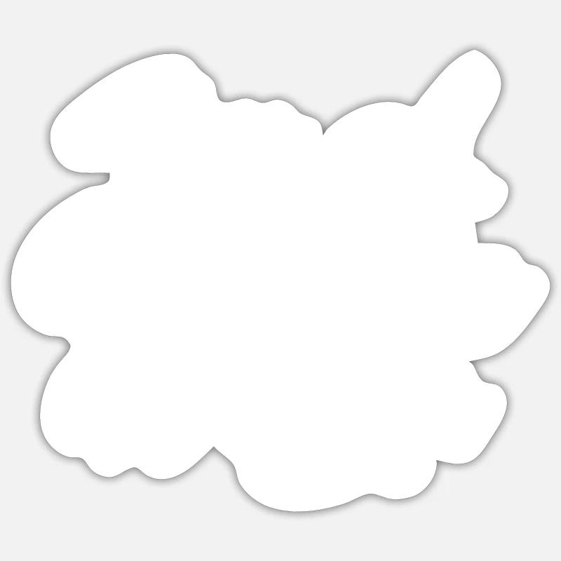 Ich bin ein Nadelarbeiter Nadelarbeit - Sticker Größe S (10 x 10 cm) - Mattweiß
