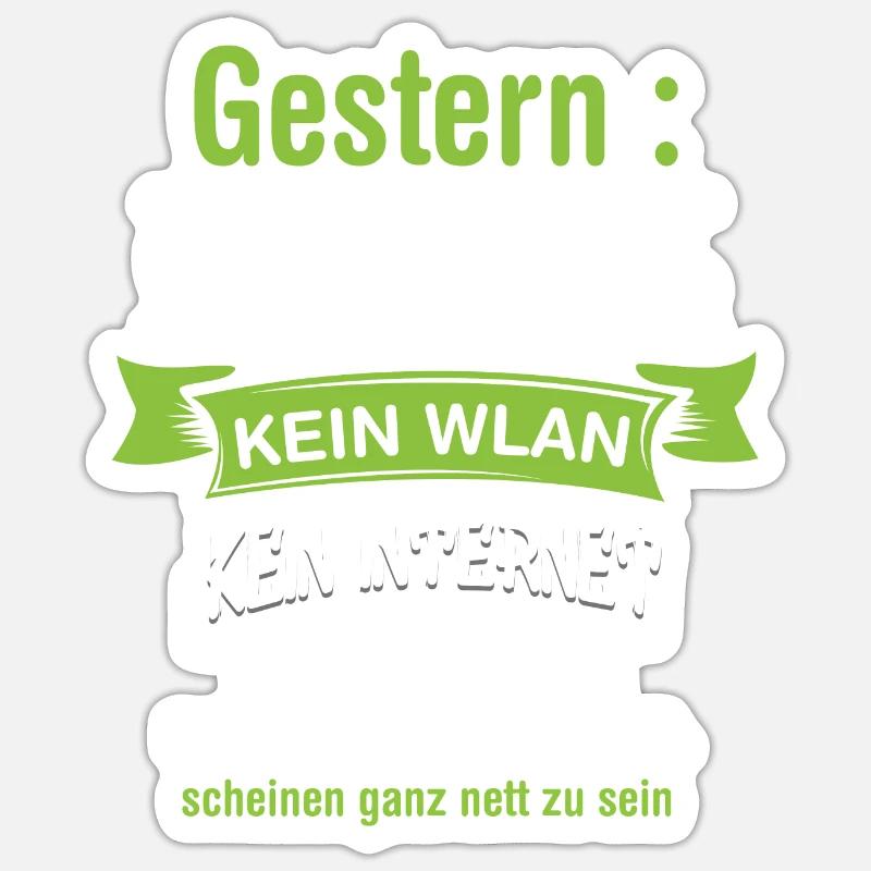 Computerfreak mit Stromausfall - Sticker Größe S (10 x 10 cm) - Mattweiß