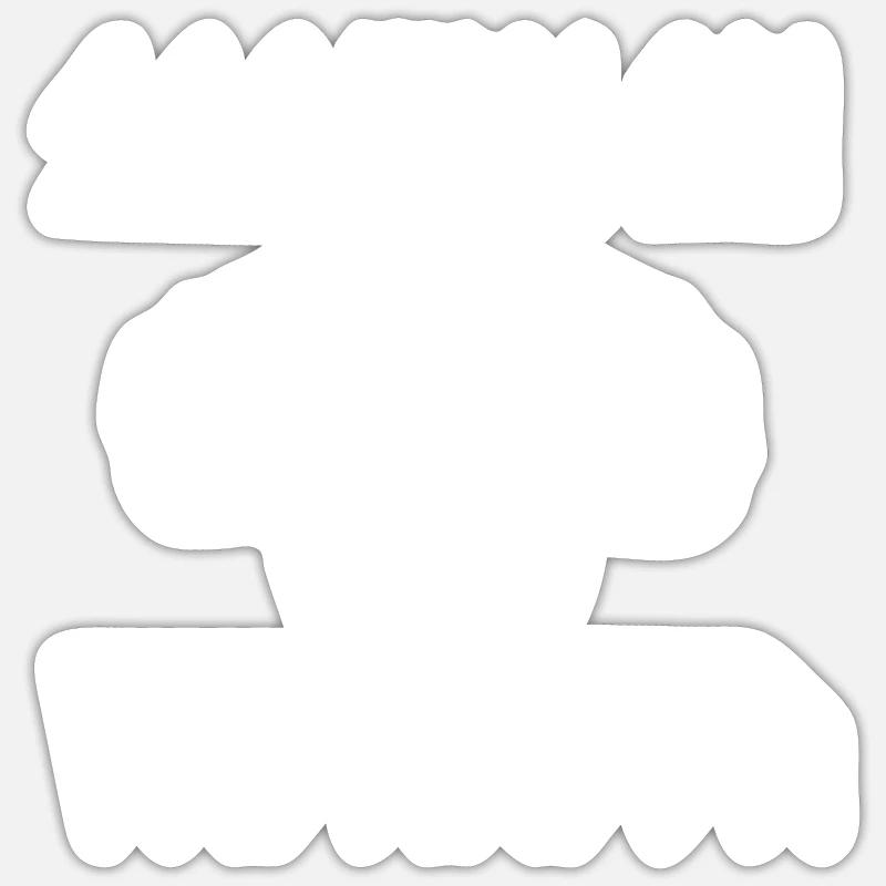 Valhalla - Sticker taille S (10 x 10 cm) - blanc mat