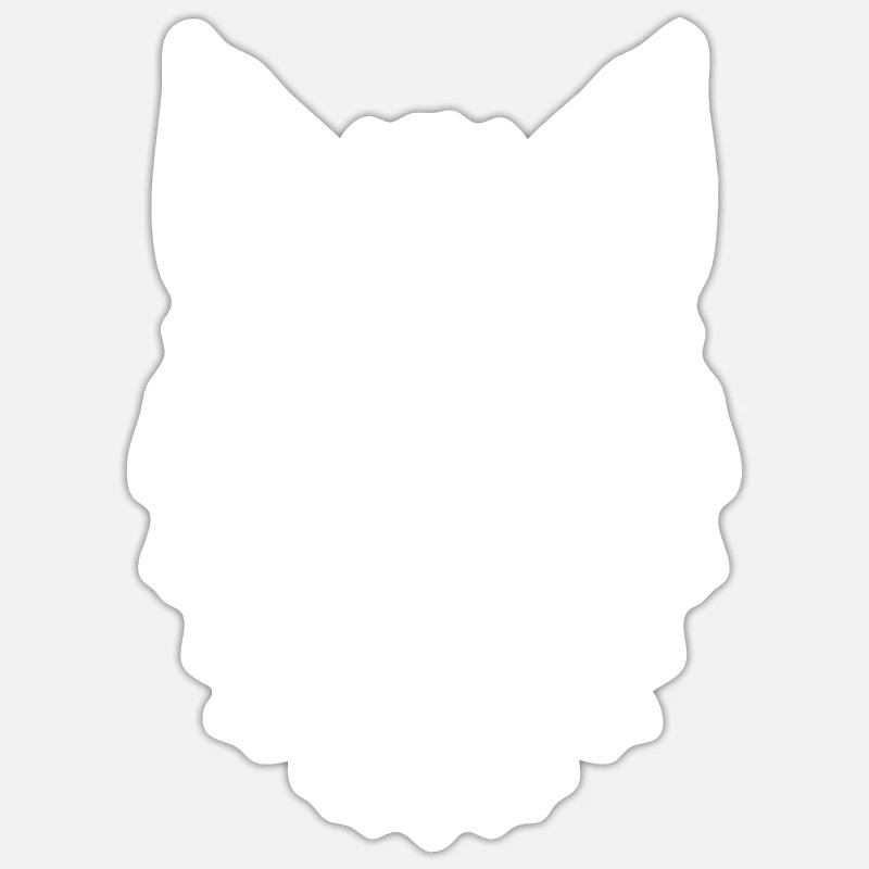 Fox's head Sticker size S (10 x 10 cm)