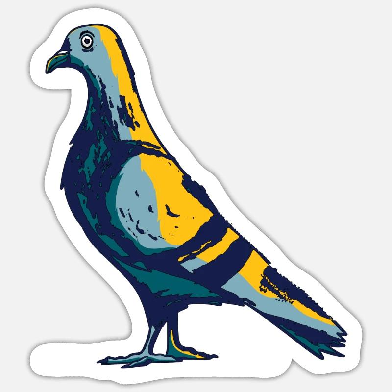 dove - Sticker size S (10 x 10 cm) - white matte