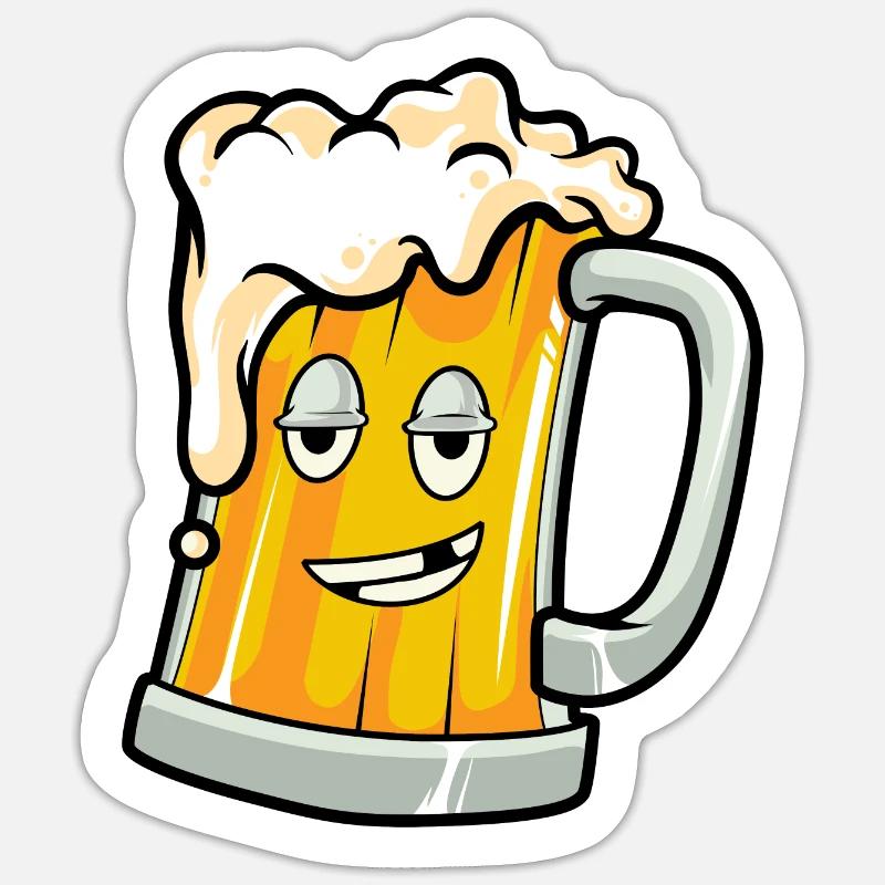 Bier Sticker Größe S (10 x 10 cm)