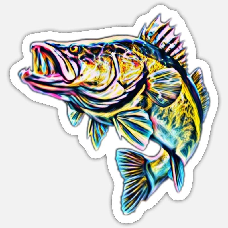 fish Sticker size S (10 x 10 cm)