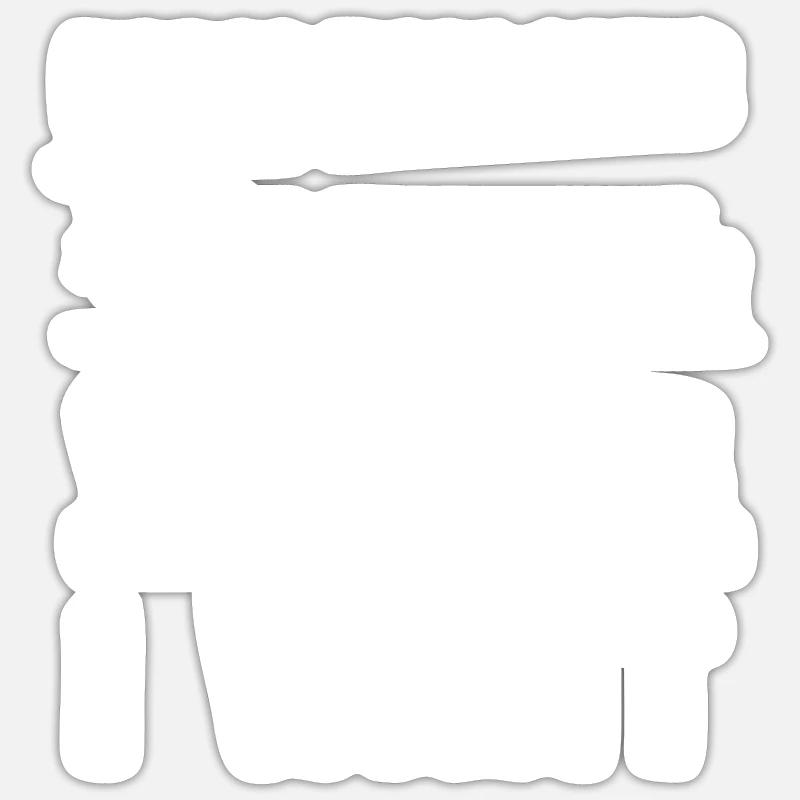 architecture - Sticker taille S (10 x 10 cm) - blanc mat