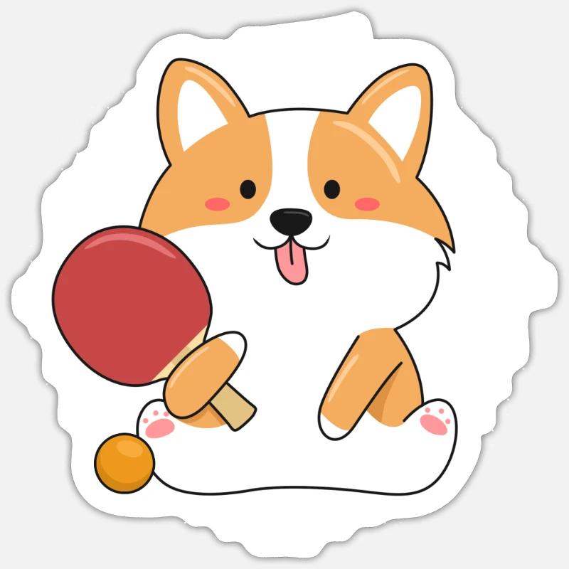 Table tennis Sticker size S (10 x 10 cm)