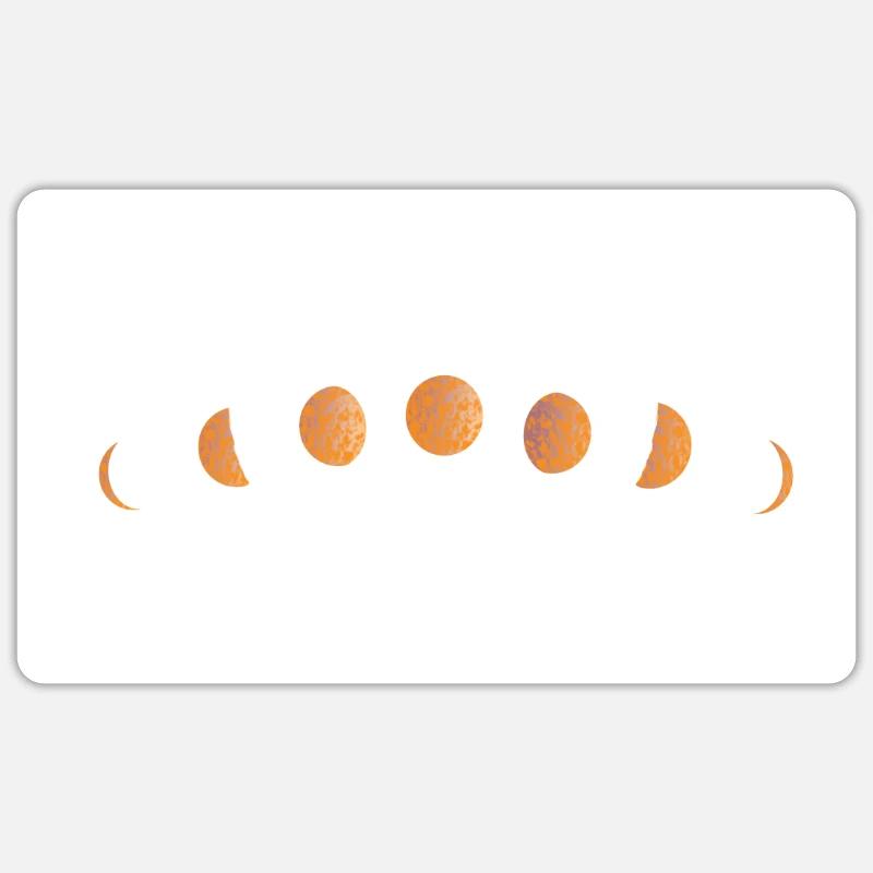 moon - Sticker size S (10 x 10 cm) - white matte