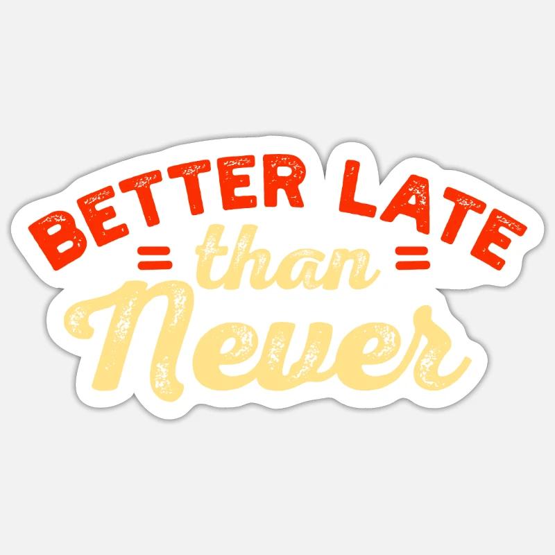 Delay - Sticker size S (10 x 10 cm) - white matte