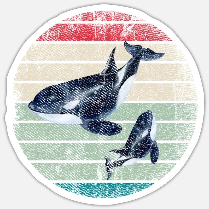 Orca Sticker size S (10 x 10 cm)